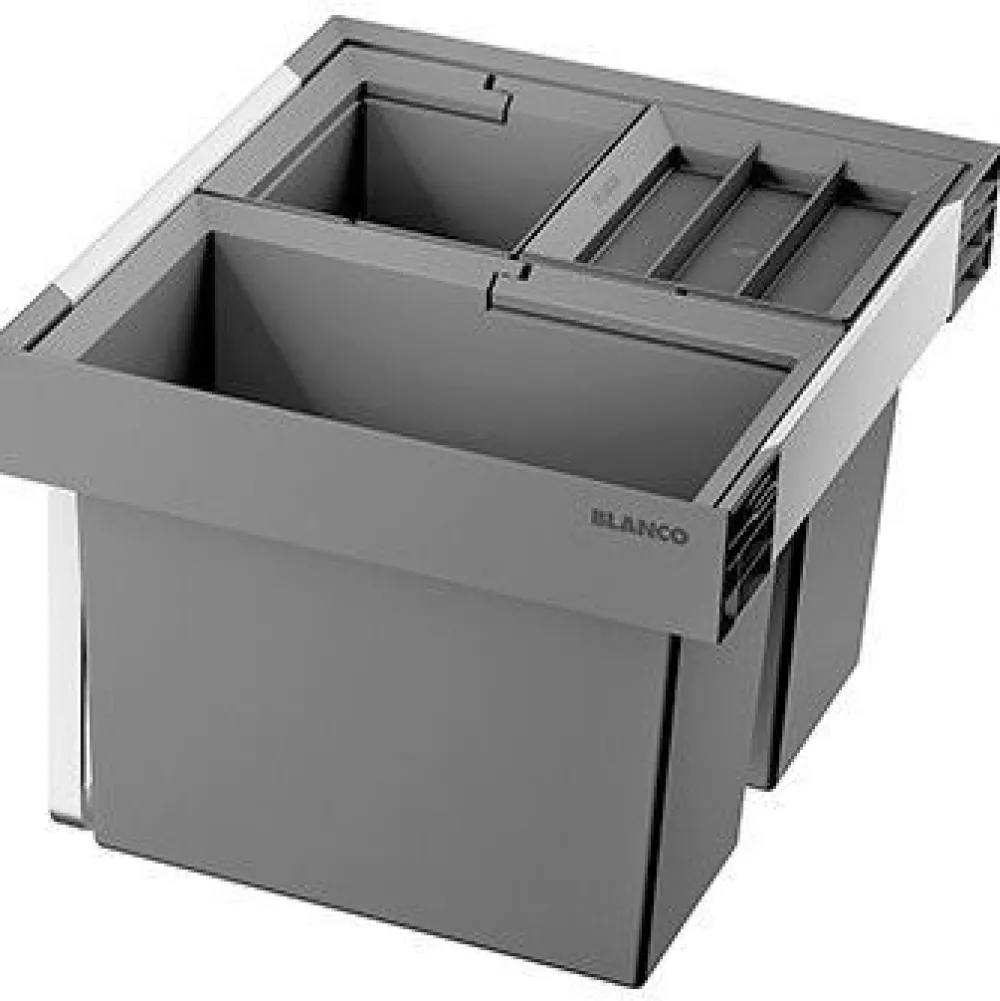 Outlet Jäteyksikkö Flexon II Low XL 60/3, 1x30L + 2x8L, harmaa Jätejärjestelmät