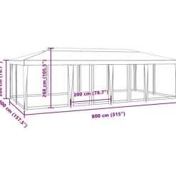 New Juhlateltta verkkosivuseinillä, HDPE, eri kokoja ja värejä (02196) Paviljongit|Paviljongit