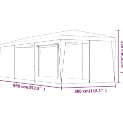 New Juhlateltta verkkosivuseinillä, HDPE, eri kokoja ja värejä (02196) Paviljongit|Paviljongit