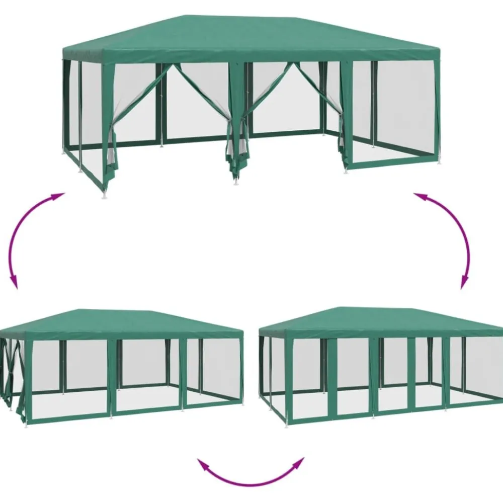 New Juhlateltta verkkosivuseinillä, HDPE, eri kokoja ja värejä (02196) Paviljongit|Paviljongit