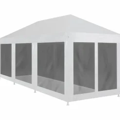 Outlet Juhlateltta 8 verkkosivuseinää 9x3m valkoinen Paviljongit|Paviljongit
