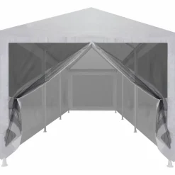 Outlet Juhlateltta 8 verkkosivuseinää 9x3m valkoinen Paviljongit|Paviljongit