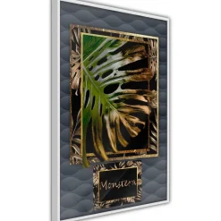 Hot Juliste Gilded Monstera kehyksillä eri kokoja Taulut Ja Kehykset
