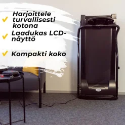 Juoksumatto moottorilla 1-10 km/h musta Juoksumatot