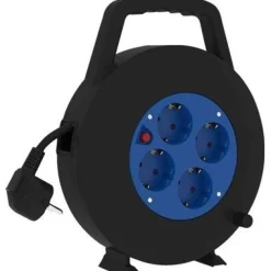 Kaapelikela 3G1 ohut 10m 4-osainen IP20 ohut kaapeli musta/sininen*Gelia Hot
