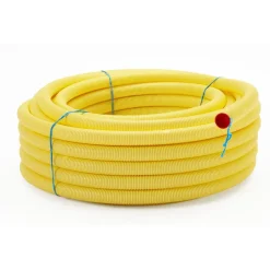 Kaapelinsuojaputki TEL B Ø50 mm x 50 m keltainen vetolangalla*Meltex Discount