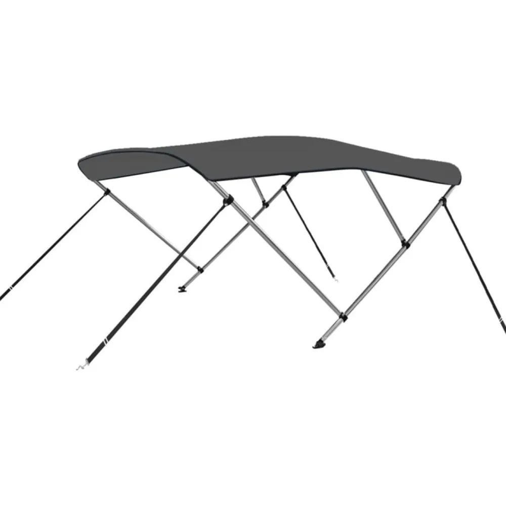 3-kaarinen bimini-kate, antrasiitti 183x140x137 cm*FinePRICE Online