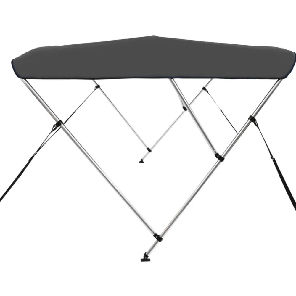 3-kaarinen bimini-kate, antrasiitti 183x140x137 cm*FinePRICE Online