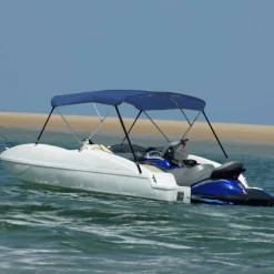 Hot 3-kaarinen bimini-kate, sininen, 183x180x137 cm Veneily