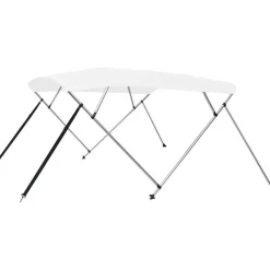 4-kaarinen bimini-kate valkoinen 243x210x117 cm*FinePRICE Online