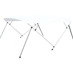 4-kaarinen bimini-kate, valkoinen 243x(230-244)x137 cm*FinePRICE Online