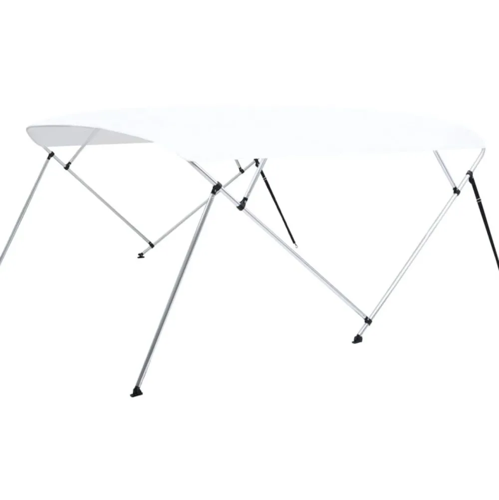 4-kaarinen bimini-kate, valkoinen 243x(230-244)x137 cm*FinePRICE Online