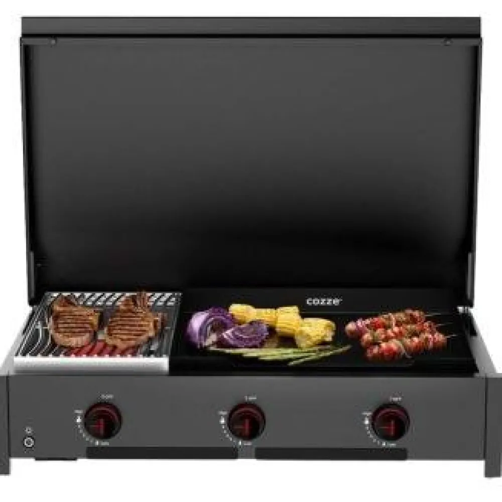 Outlet Kaasugrilli Combo 900, 2 poltinta ja plancha Kaasugrillit
