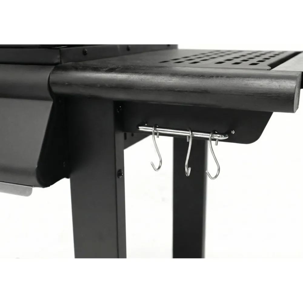 Kaasugrilli Barbeque, 4 poltinta, puutaso, musta*Dose Clearance