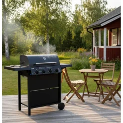 Kaasugrilli Barbeque 10140, 4 poltinta, musta*Dose Discount