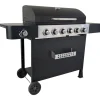 New Kaasugrilli Roaster 6.1, 6 poltinta, sivukeitin ja lämpöhylly Kaasugrillit