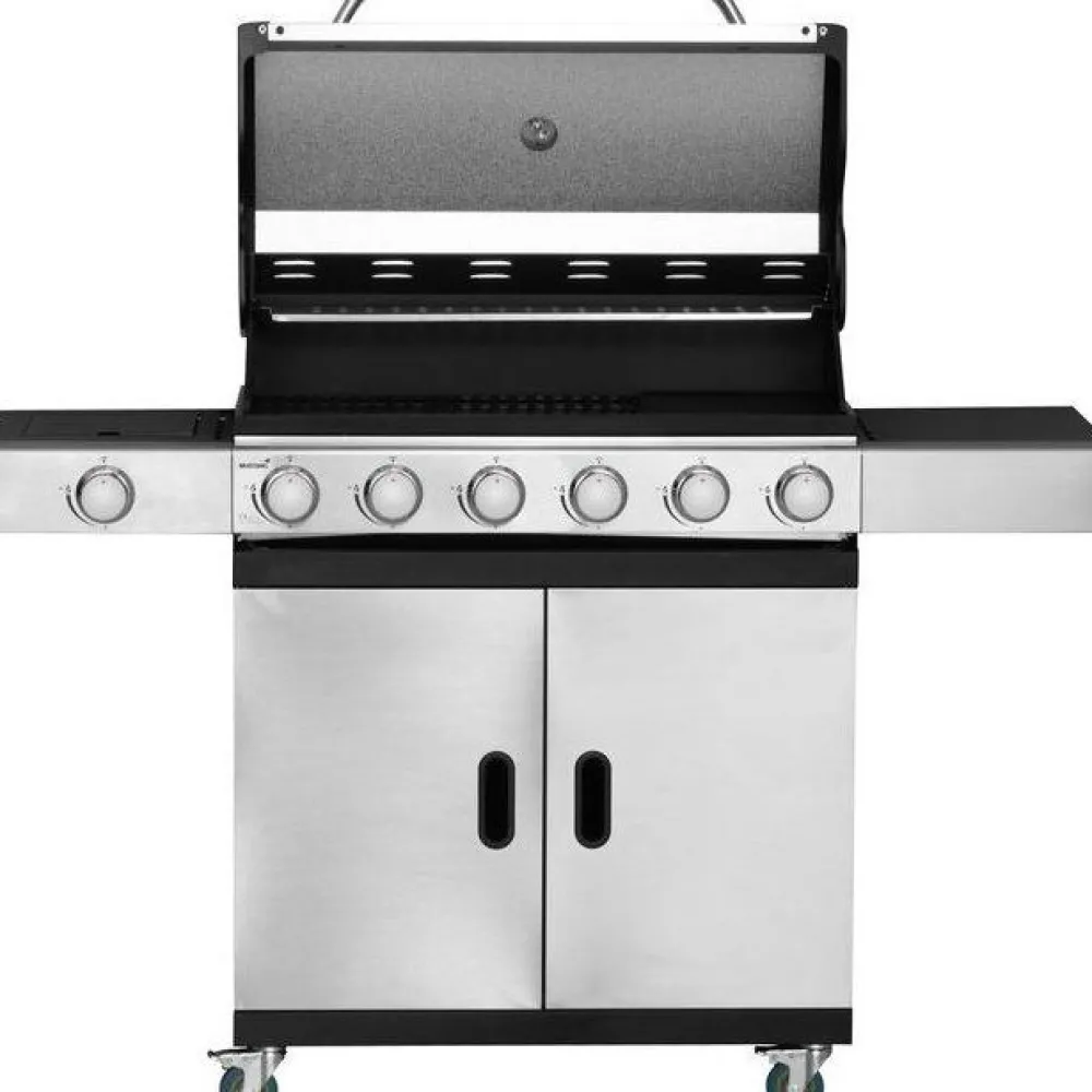 New Kaasugrilli Shelbyville 6 poltinta + sivukeitin rst Kaasugrillit