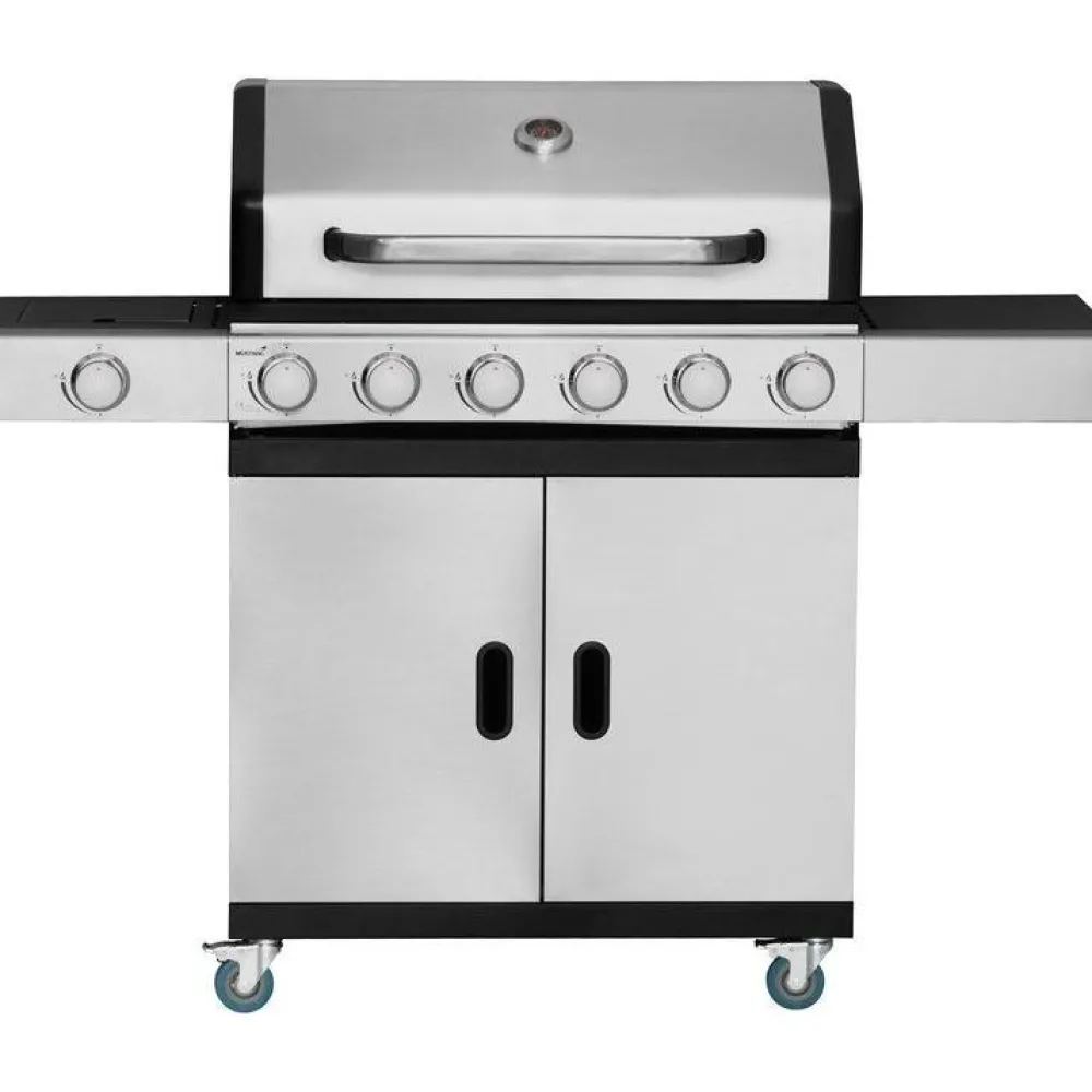 New Kaasugrilli Shelbyville 6 poltinta + sivukeitin rst Kaasugrillit