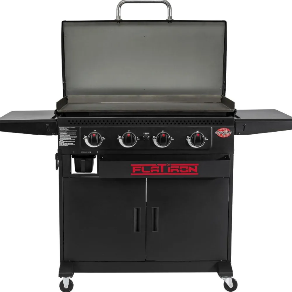 Hot Kaasugrilli/parilagrilli Char-Griller Flat Iron Premium, 4 poltinta Kaasugrillit