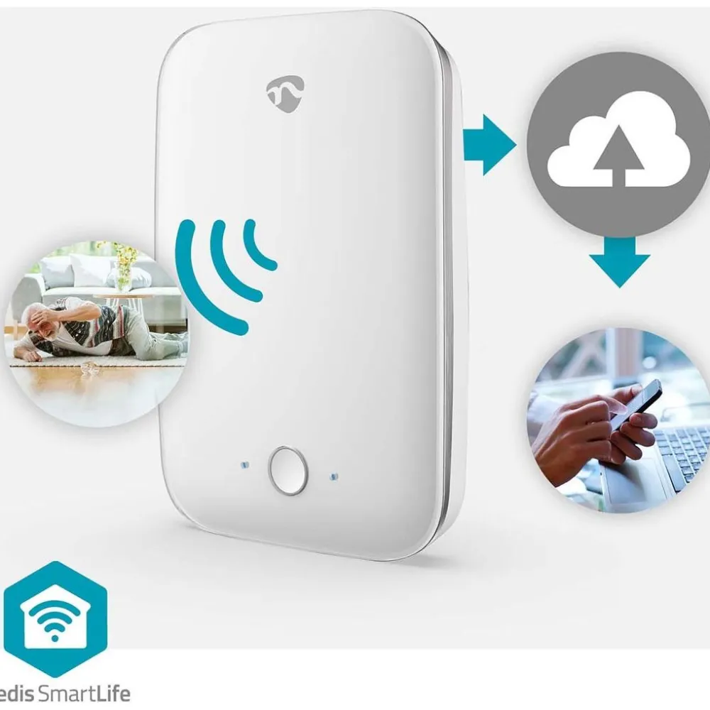 Kaatumistunnistin WIFIFD10WT Wi-Fi*Nedis