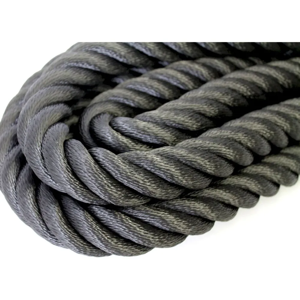 Sale Kaideköysi keinohamppu musta 36mm x 10m Terassin Kaiteet