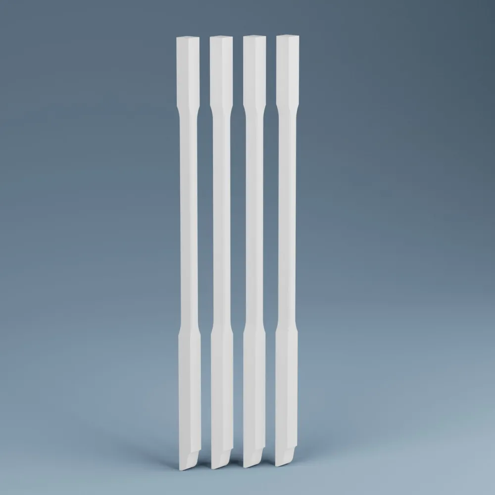 Outlet Kaidepinna Stockholm 1140mm MDF valkoinen 4kpl/pkt, ulkopuoliseen asennukseen Portaat