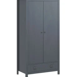 Kaksiovinen vaatekaappi hill range harmaa 89cm mänty*FinePRICE Hot