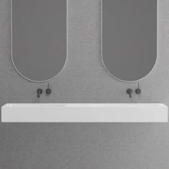 Kaksoispesuallas Solid SW5 1400x475 mm mattavalkoinen*Scandtap Best