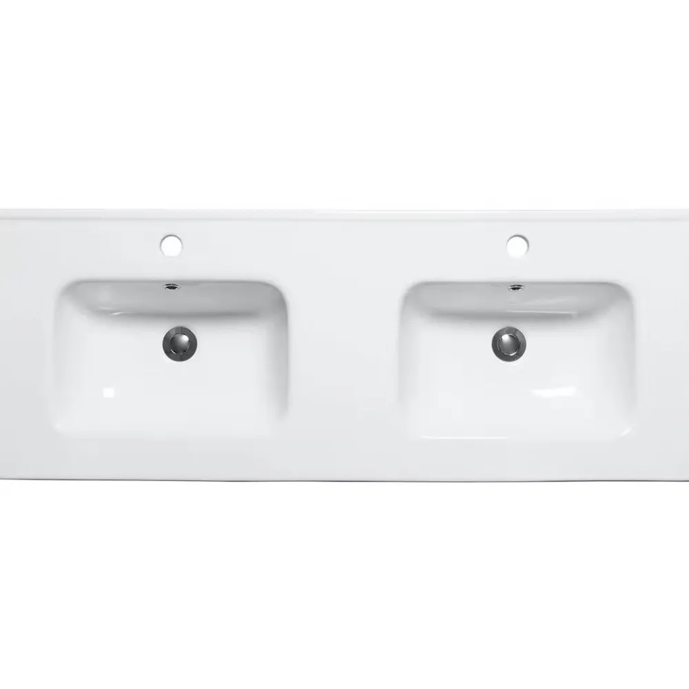 New Kaksoispesuallas Sjö 1210x465 mm valkoinen Kaksoispesualtaat
