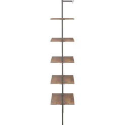 Kalteva hylly, 64x34x120-185cm, eri kokoja ja värejä*FinePRICE Discount