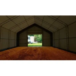 Kalustohalli Premium, 9.15x12.2x6.1m, 900g pvc, harmaa*Ranch Hot