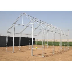 Kalustohalli Premium, 9.15x12.2x6.1m, 900g pvc, harmaa*Ranch Hot