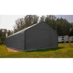 Kalustohalli Premium, 9.15x12.2x6.1m, 900g pvc, harmaa*Ranch Hot