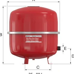 Kalvopaisunta-astia Flexcon Premium 6bar eri kokoja*Flamco