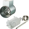 Kanavalämmitin 125 mm / 1200 W + termostaatti*Airsec Discount