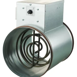 Kanavalämmitin NK 160-1.2-1 U, 160 mm/1.2 kW, integroitu termostaatti Ilmanvaihtokoneet, Lto