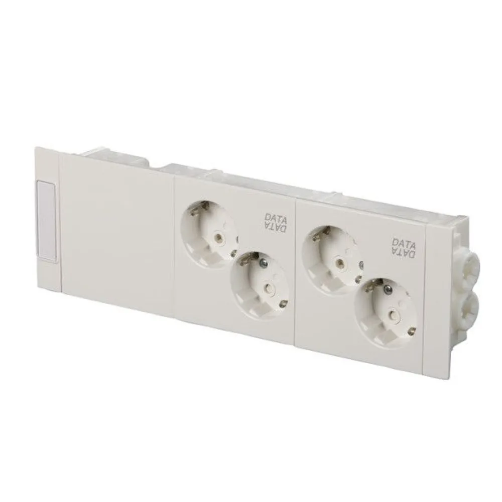 Sale Kanavapistorasia ProDuct - 4S/16A/IP20 Kytk. valkoinen "Data" Johtokourut