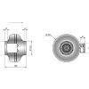 Kanavapuhallin CK 125 C1, IV-kanavan halkaisija 125 mm*Östberg Online