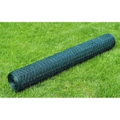 Clearance Kanaverkko galvanoitu PVC pinnoitteella silmäkoko 25mm 25x0.75m vihreä Eläinverkot