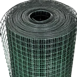 Kanaverkko 12x12mm galvanoitu PVC pinnoitteella 10x1m vihreä*FinePRICE New