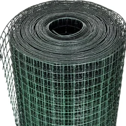 Hot Kanaverkko 16x16mm galvanoitu PVC pinnoitteella 10x1m vihreä Eläinverkot