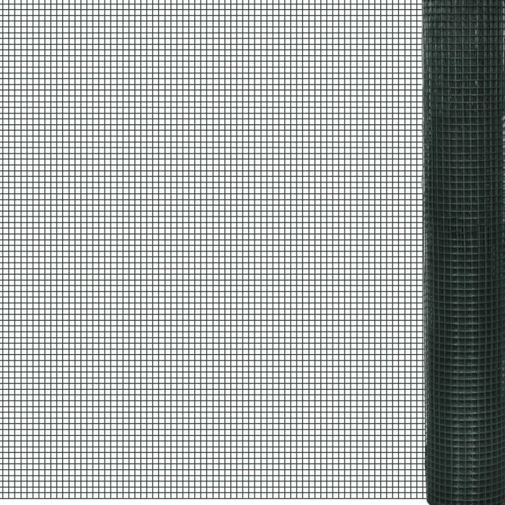 Hot Kanaverkko 16x16mm galvanoitu PVC pinnoitteella 10x1m vihreä Eläinverkot