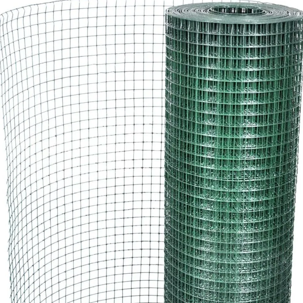 Hot Kanaverkko 16x16mm galvanoitu PVC pinnoitteella 10x1m vihreä Eläinverkot