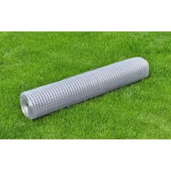 Kanaverkko 16x16mm galvanoitu teräs 10x1m hopea*FinePRICE