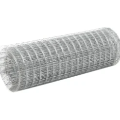 Sale Kanaverkko 19x19mm galvanoitu teräs 10x0.5m hopea Eläinverkot