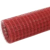 Kanaverkko 16x16mm teräs PVC pinnoitteella 10x1m punainen*FinePRICE