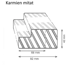 Karmi maalattu roiskevedenkestävä Advance 607 valkoinen 92 mm*Swedoor Hot