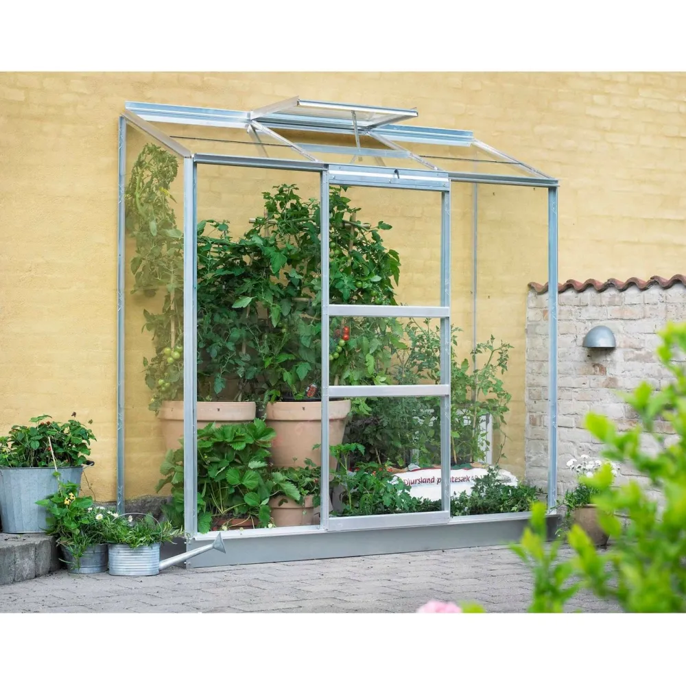 Kasvihuone Altan 1,3 m² lasilla*Halls New