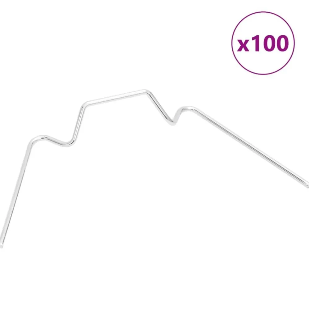 Kasvihuoneen W klipsit, galvanoitu teräs, eri pakkauskoot (44046)*FinePRICE Outlet