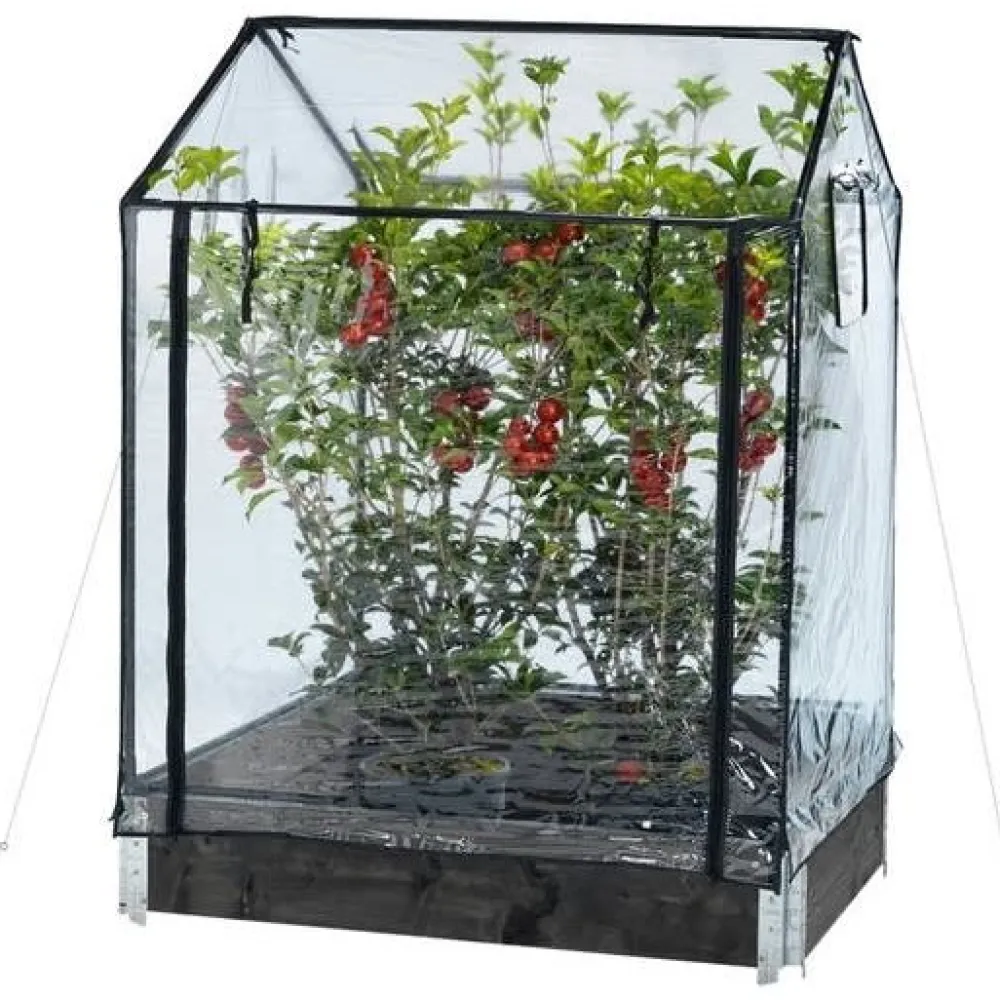 Clearance Kasvihuone lavakaulukselle 115x76x110/130 cm Kasvihuoneet Muovilla|Minikasvihuoneet